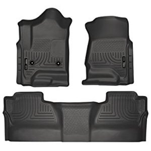 lot 2123 image: Husky Liners 98231 WeatherBeater Black Front and 2nd Seat Floor Liner