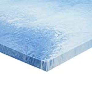 lot 2156 image: Sleep Innovations 2.5 Gel Memory Foam Mattress Topper with Cover, King
