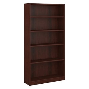 lot 2161 image: Bush Furniture Universal 5 Shelf Bookcase in Vogue Cherry