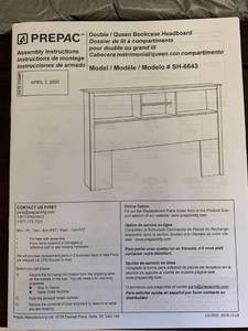lot 2164 image: Fullqueen Bookcase Headboard Bedroom Furniture Storage Organization Espresso