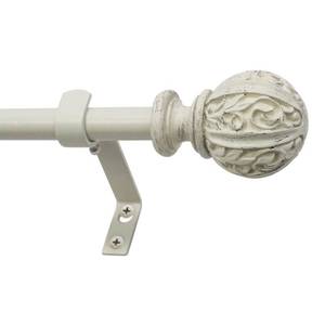 lot 2194 image: Montevilla Core Leaf Ball 58 Curtain Rod Set