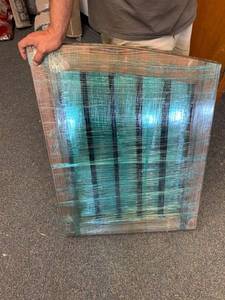 lot 2210 image: two pieces of wood with railings