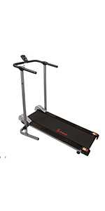 lot 2045 image: Sunny Health & Fitness Sf-t1407m Manual Walking Treadmill, Gray,