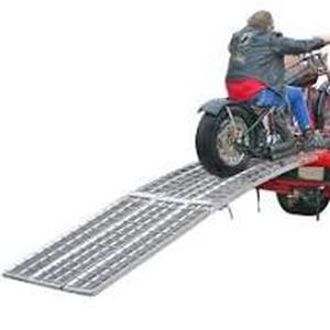lot 2063 image: Black Widow Folding Arched 3-Piece Motorcycle Ramp