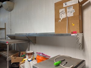 lot 7349 image: (2) Stainless Steel Shelves