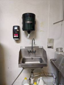 lot 7351 image: Advance Tabco Sink, Tork Paper Towel Dispenser, And Soap Dispenser