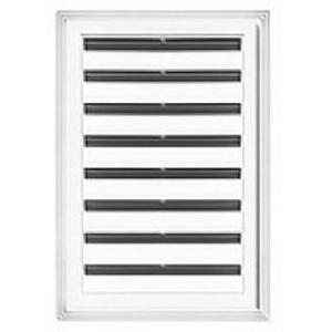 lot 3644 image: Builders Edge 120061824123 Rectangular Gable Vent, White, 18 x 24-In. - Quantity 1