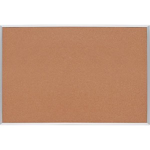 lot 3667 image: Sparco Cork Board, 12 Inches Thick, 4 x 3 Feet, Aluminum Frame (SPR19765)