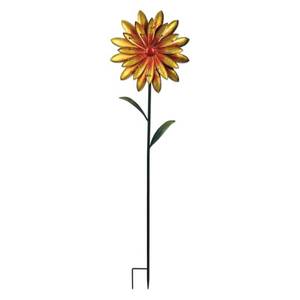 lot 3696 image: 58 Tall Metal Gold Satin Flower Stake - Gold - Sunset Vista Design