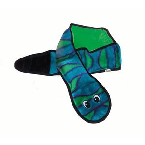 lot 3739 image: Outward Hound Invincibles Stuffingless Plush Squeaky Snake Dog Toy