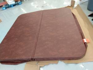 lot 3828 image: Hot Tub Cover 84x84, Color Old Teak
