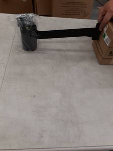 lot 3859 image: lavish retractable belt barrier