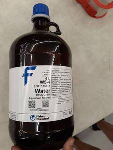 lot 3860 image: W5-4 Water HPLC Grade submicron filtered