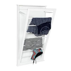 lot 72746 image: Honey-Can-Do DRY-04445 Large Wall-Mounted Drying Rack, White