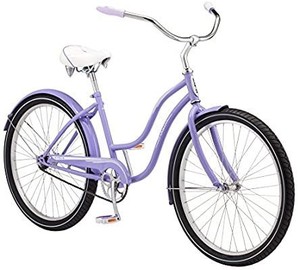 lot 72809 image: Schwinn Talia Womens 26-inch Steel Frame Cruiser Bike-purple