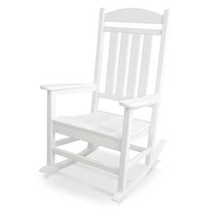 lot 72814 image: POLYWOOD Presidential Rocker - White