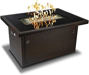 lot 72820 image: Outland Living Series 401-espresso Brown Propane Fire Pit Table Espresso Brown