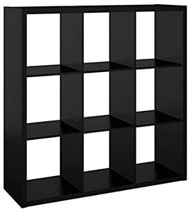 lot 73734 image: ClosetMaid 4593 Decorative Open Back 9-Cube Storage Organizer, Black