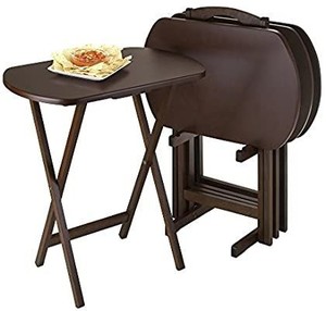 lot 73751 image: Winsome Wood TV Tray Set (LOT OF 4)