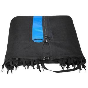 lot 73756 image: Upper Bounce Trampoline Safety Enclosure Net, Fits 15 FT Round Frame, Using 8 Poles - Installs Outside of Frame TRAMPOLINE SOLD SEPERATE