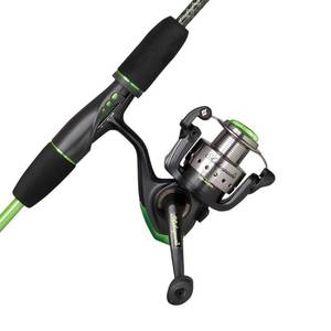 lot 73775 image: Shakespeare USYTHSP30CBO Youth Ugly Stik GX2 2-Piece Fishing Rod and Spinning Reel Combo, 5 Feet 6 Inch, Medium Power (TOP PIECE BROKEN OFF SEE PICTURES)
