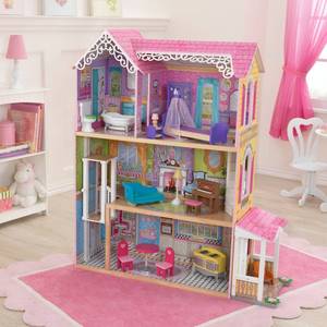 lot 73792 image: KidKraft Sweet & Pretty Dollhouse Toy, Multicolor (NO HARDWARE, MISSING PARTS)