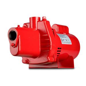 lot 73802 image: Red Lion RJS-100-PREM 602208 Premium Cast Iron Shallow Jet Pump for Wells up to 25 ft, 9.1 x 17.8 x 9.1 inches