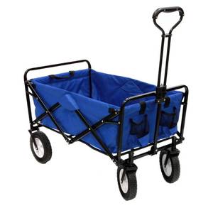 lot 74530 image: Blue Mac Sports Collapsible Folding Utility Wagon Garden Cart Shopping Beach