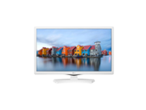 lot 74538 image: LG 24 Class 720p 60Hz Led TV - White