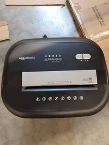 lot 74561 image: See Notes Amazonbasics Pbh-49976 15 Sheet Cross Cut Paper Home Office Shredder