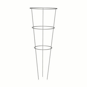 lot 74568 image: Panacea 89723 Tomato and Plant Support Cage, Galvanized, Set of 10
