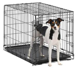 lot 74571 image: Midwest 1530 iCrate Single-Door Pet Crate 30-By-19-By-21-Inch