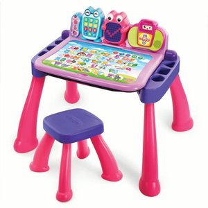 lot 78373 image: VTech Touch and Learn Activity Desk Deluxe - Pink
