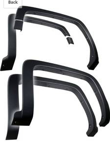 lot 78391 image: Tyger Auto TG-FF6C4368 for 2014-2018 Chevy Silverado 1500 2015-2019 Silverado 2500HD 3500HD  Matte Black Fine-Textured Factory Style Fender Flare Set