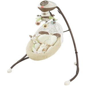 lot 78410 image: Fisher-Price Snugabunny Cradle N Swing (With Smart Swing Technology)