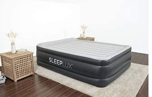 lot 78423 image: Air Mattress Raised Inflatable Airbed W Ac Pump Pillow & Usb Charge Port Queen