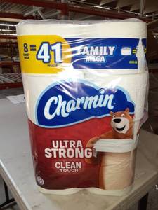 lot 78465 image: Charmin 24 Mega Rolls 3 packages of 8