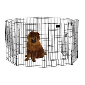 lot 78482 image: MidWest Exercise Pen with Door, 36-Inch, Black