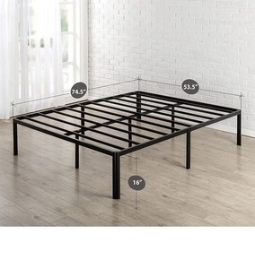 lot 78620 image: Zinus 16 Inch Metal Platform Bed Frame With Steel Slat Support, full