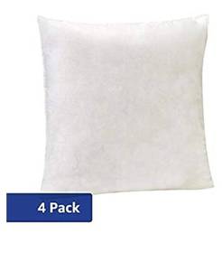 lot 78639 image: AmazonBasics Pillow Insert - 26-Inch Square, 4-Pack