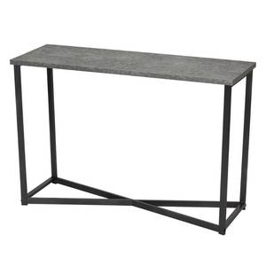 lot 78652 image: Household Essentials Faux Concrete Slate Console Table