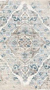 lot 78657 image: 4620 Distressed Cream Area Rug Carpet Large New