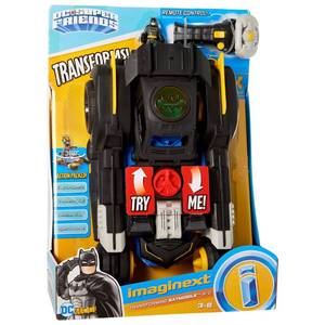 lot 78661 image: Fisher-Price Imaginext DC Super Friends Transforming Batmobile RC Vehicle