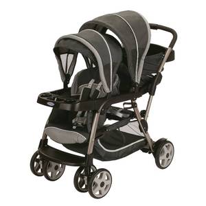lot 78666 image: Graco Ready2Grow Click Connect LX Double Stroller, Glacier