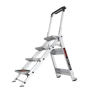 lot 78697 image: Little Giant Safety Step 4-Step Type 1A Aluminum Step Stool