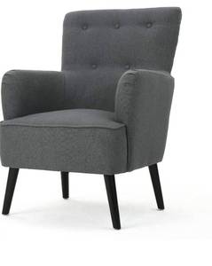 lot 78708 image: Christopher Knight Home Kolin Fabric Chair, Charcoal