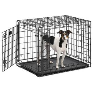 lot 78724 image: MidWest Ultima Pro Extra-Strong Double Door Folding Metal Dog Crate, 30
