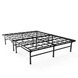 lot 78745 image: Sleep Master Elite Platform Metal Bed FrameMattress Foundation, Queen