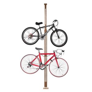 lot 78776 image: RAD Cycle Woody Bike Stand Bicycle Rack Storage or Display Holds Two Bicycles
