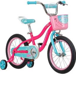 lot 78784 image: Schwinn Elm Girls Bike For Toddlers And Kids, 14-inch Wheels, Pink
